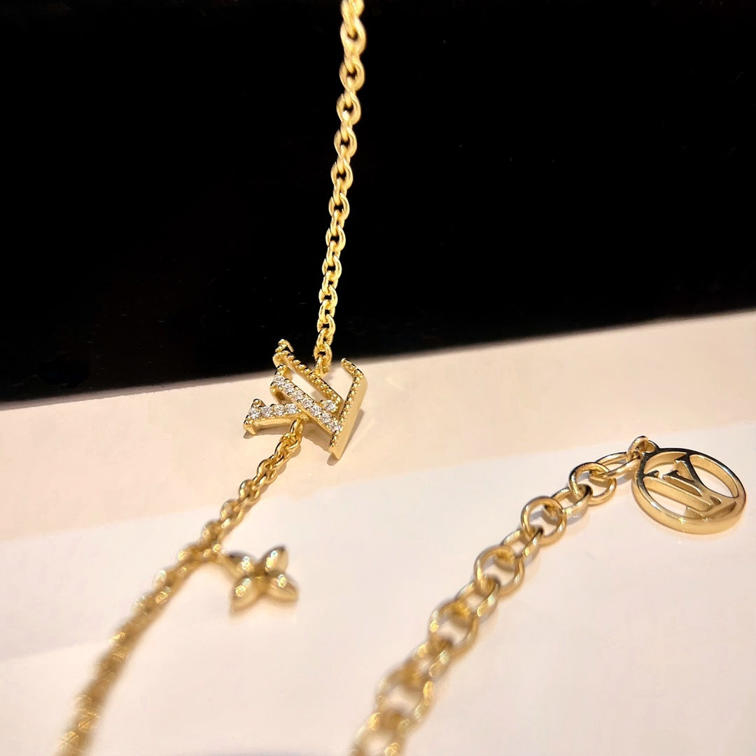 [Lucky Star]LOGO STAR MOTIF GOLD BRACELET