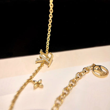 [Lucky Star]LOGO STAR MOTIF GOLD BRACELET