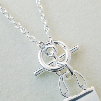 [Lucky Star]POP H PEDANT SILVER NECKLACE