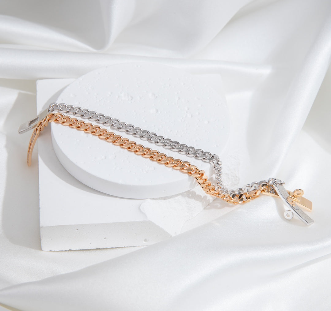 [Lucky Star]KELLY CHAIN SILVER DIAMOND BRACELET