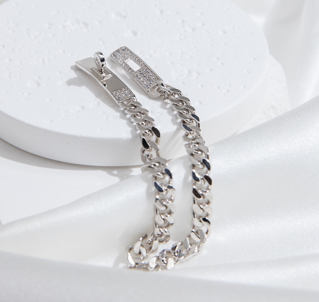 [Lucky Star]KELLY CHAIN SILVER DIAMOND BRACELET