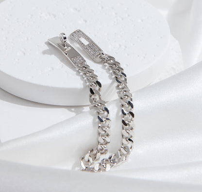 [Lucky Star]KELLY CHAIN SILVER DIAMOND BRACELET