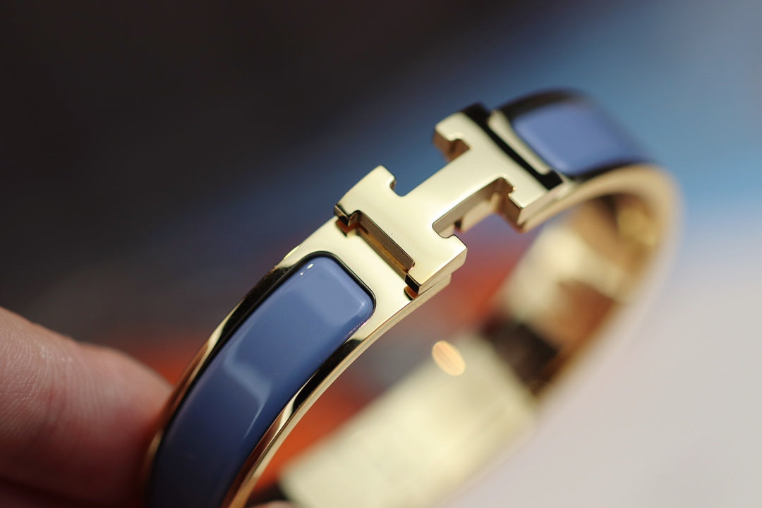 [Lucky Star]H BRACELET 12MM BLUE GRAY