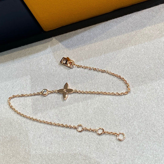 [Lucky Star]STAR DIAMOND PINK GOLD BRACELET