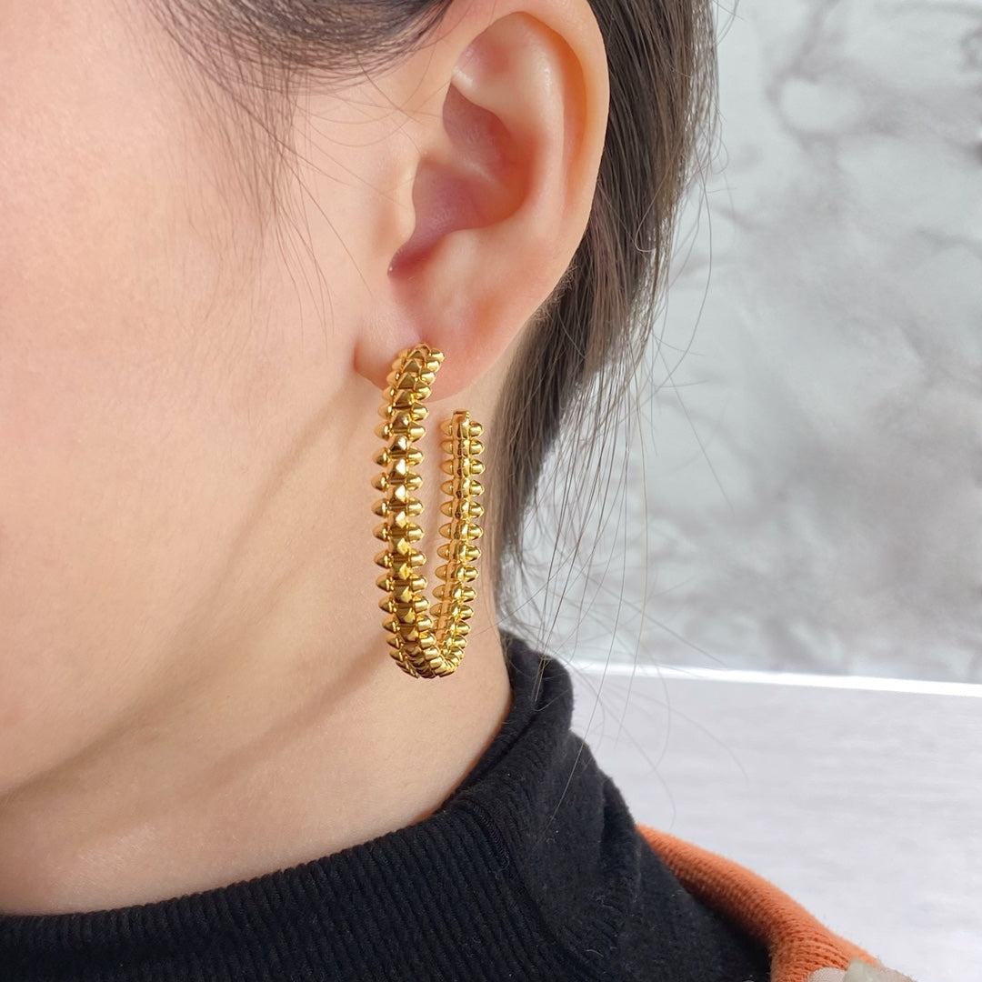 [Lucky Star]CLASH HOOP EARRINGS