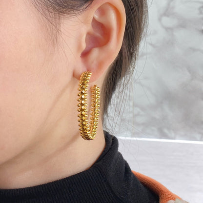 [Lucky Star]CLASH HOOP EARRINGS