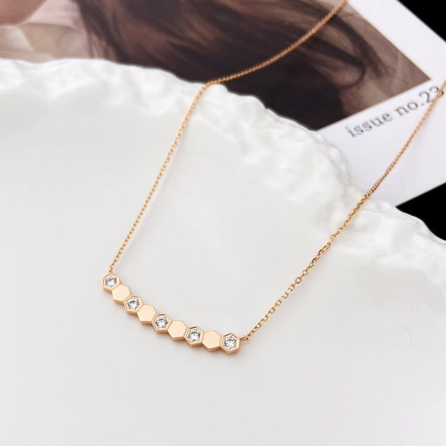 [Lucky Star]BEE MY LOVE DIAMOND NECKLACE