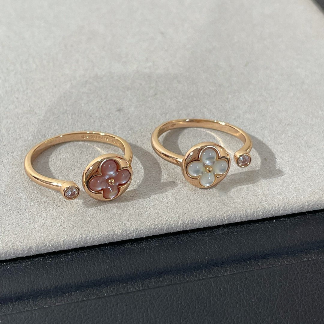 [Lucky Star]SUN 1 DIAMOND PINK MOP RING