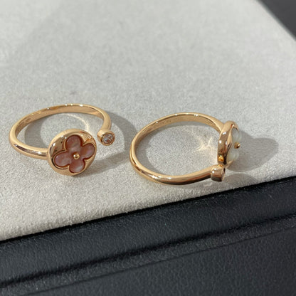 [Lucky Star]SUN 1 DIAMOND PINK MOP RING