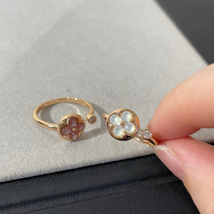 [Lucky Star]SUN 1 DIAMOND PINK MOP RING