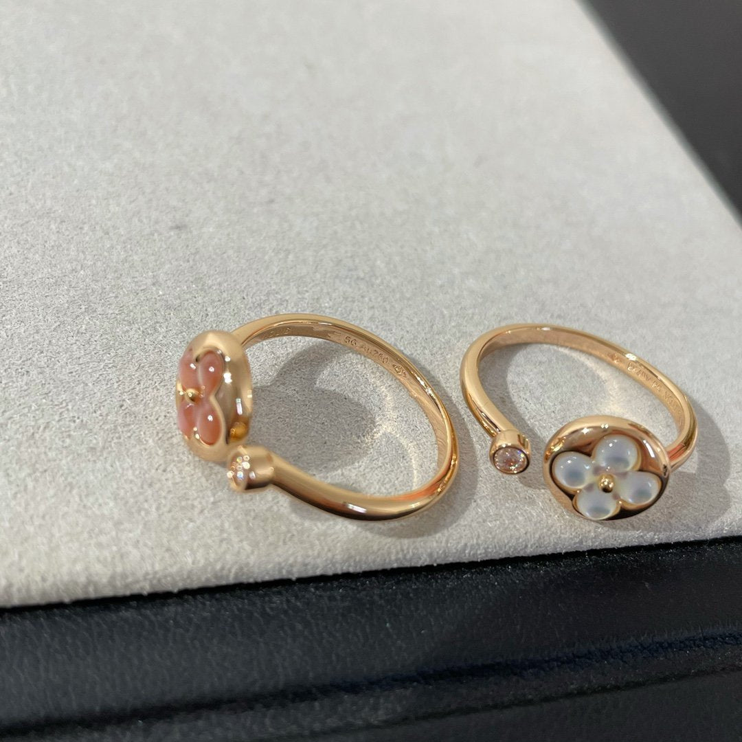[Lucky Star]SUN 1 DIAMOND PINK MOP RING