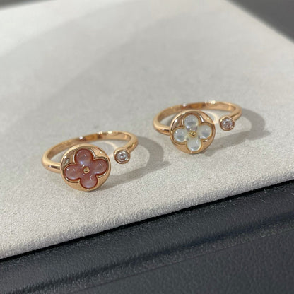 [Lucky Star]SUN 1 DIAMOND PINK MOP RING