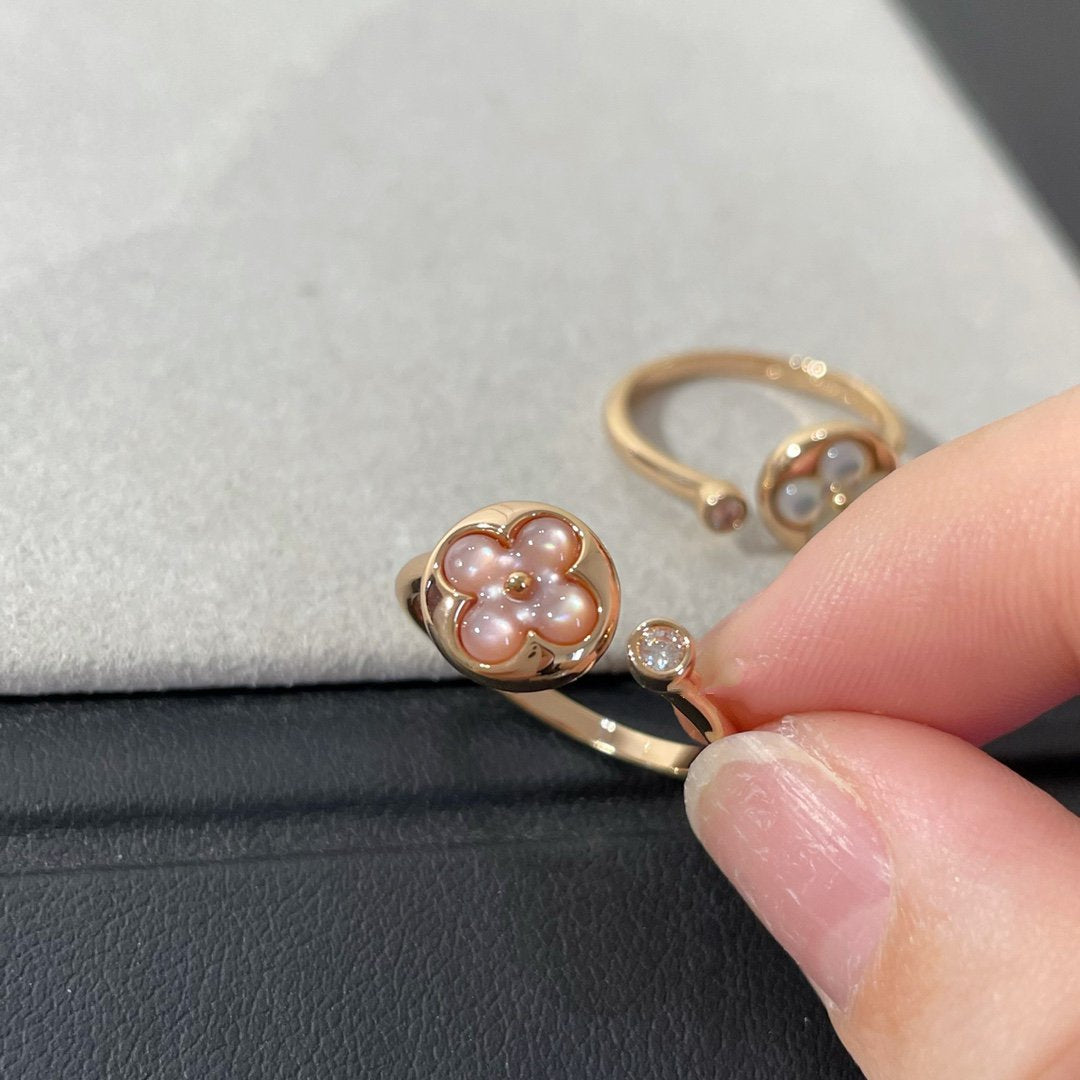 [Lucky Star]SUN 1 DIAMOND PINK MOP RING