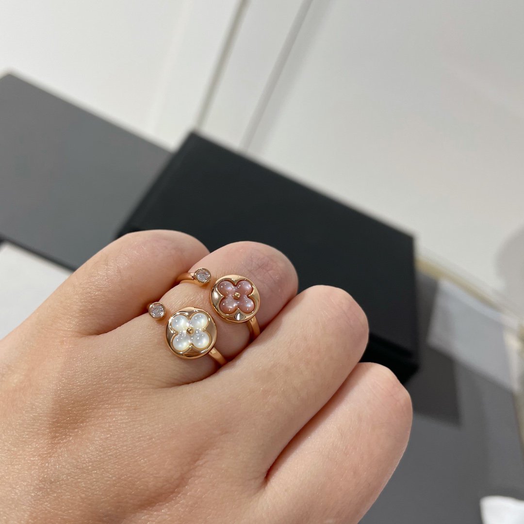 [Lucky Star]SUN 1 DIAMOND PINK MOP RING