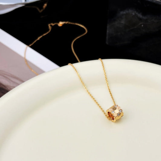 [Lucky Star]BEE MINI PEDANT DIAMOND NECKLACE
