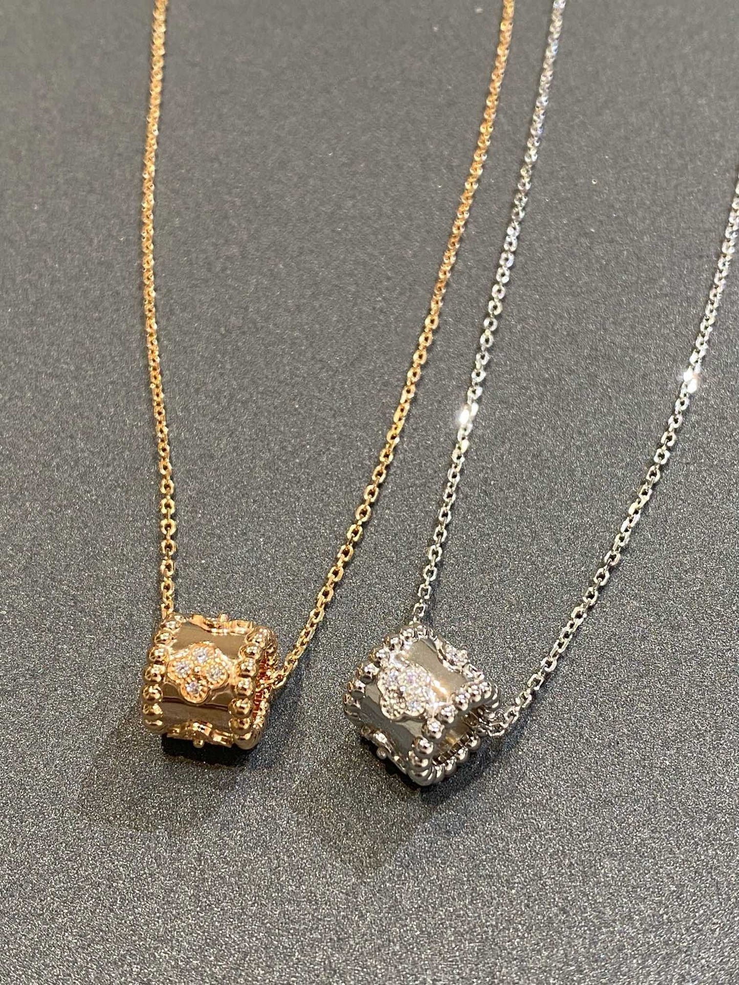 [Lucky Star]PERLEE PEDANT SIVLER DIAMOND NECKLACE