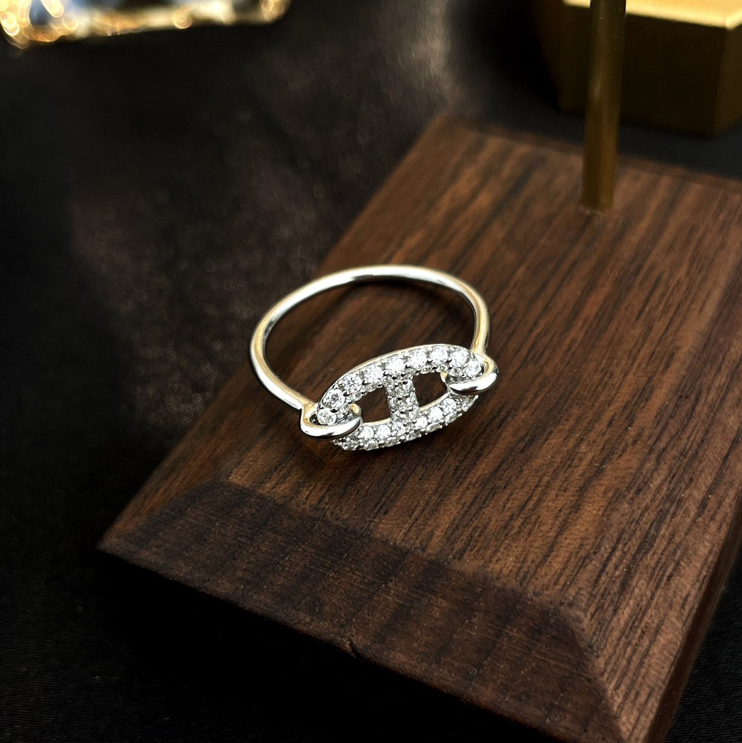[Lucky Star]RONDE SMALL SILVER DIAMOND RING