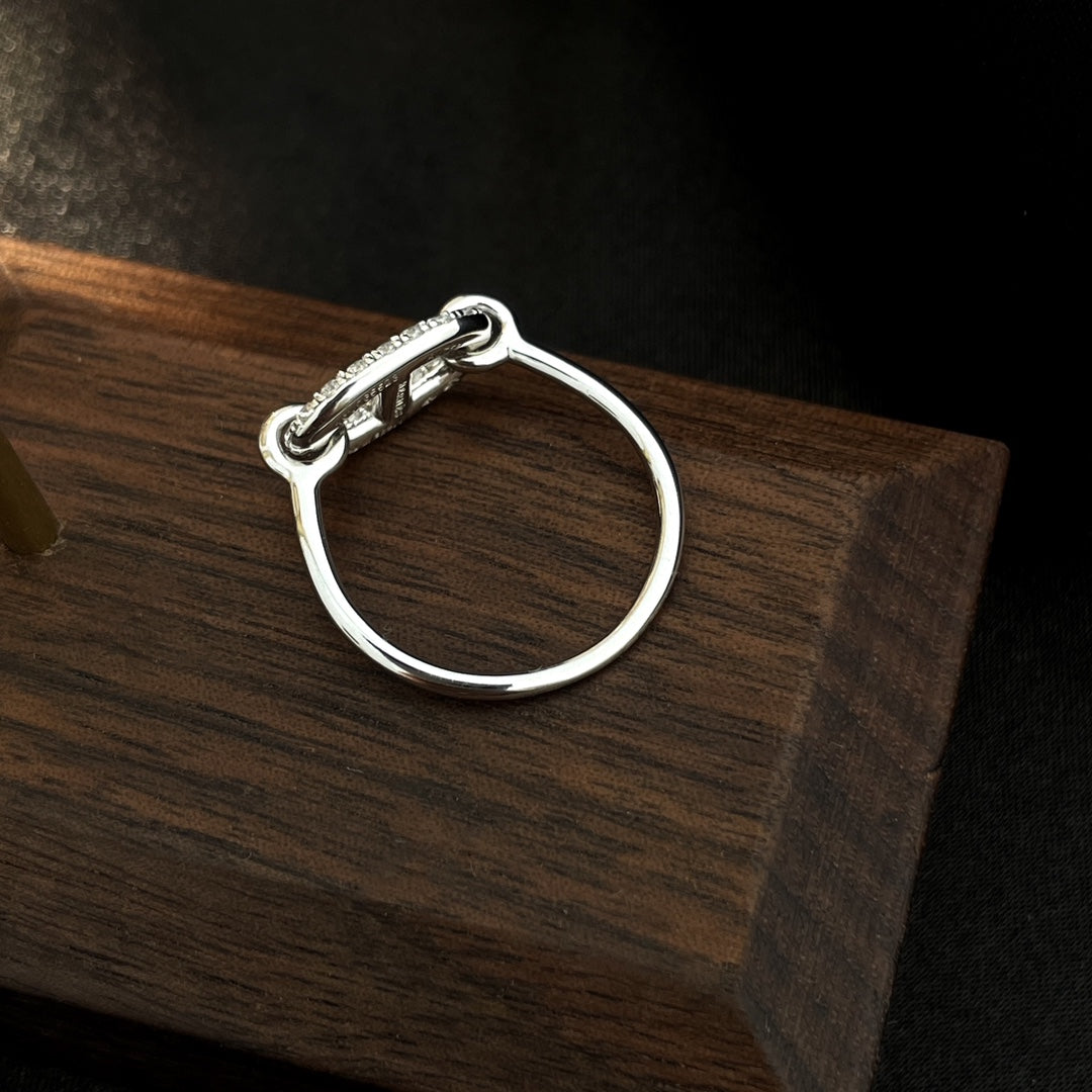 [Lucky Star]RONDE SMALL SILVER DIAMOND RING