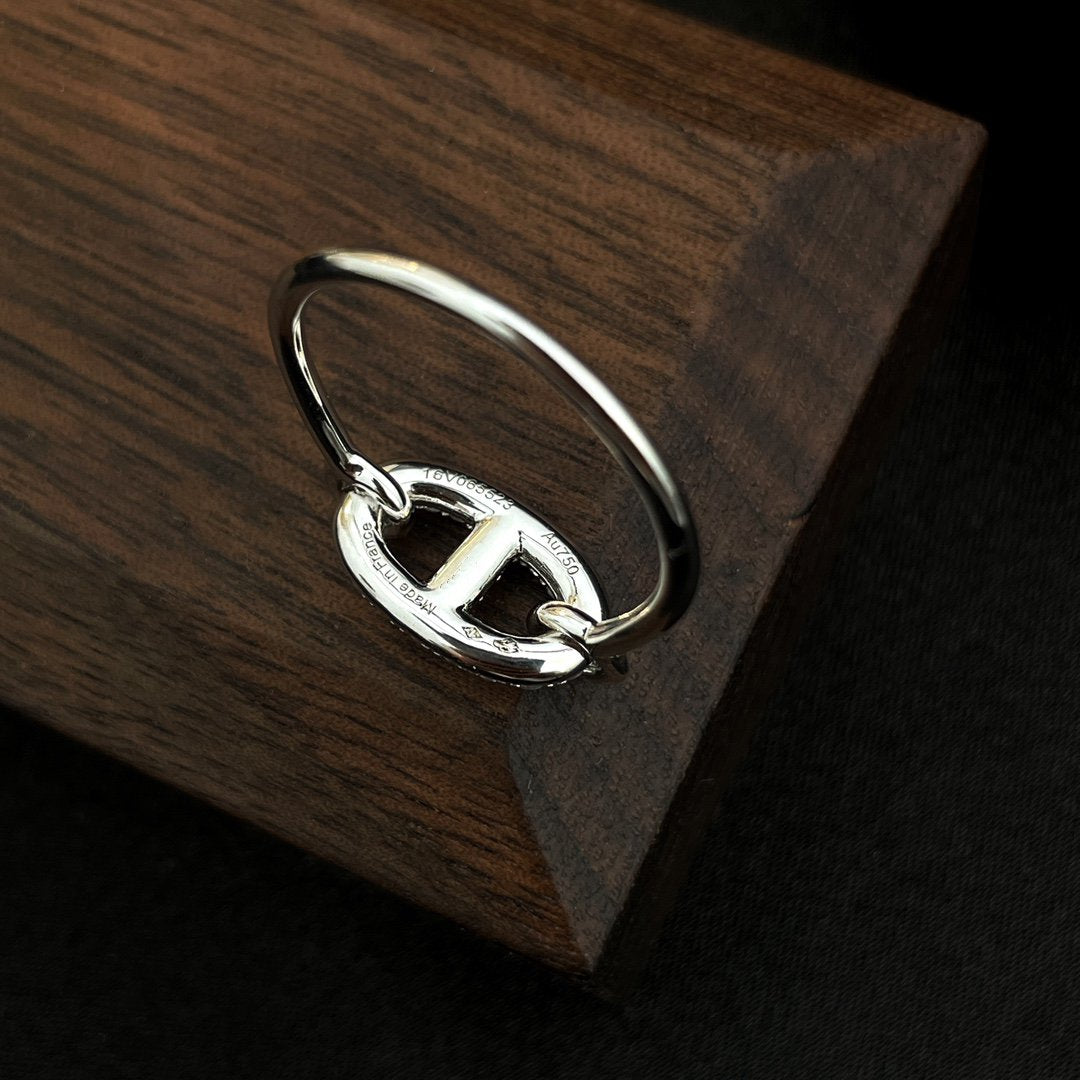[Lucky Star]RONDE SMALL SILVER DIAMOND RING