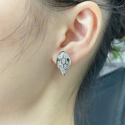 [Lucky Star]SERPENT DIAMOND STUD EARRINGS