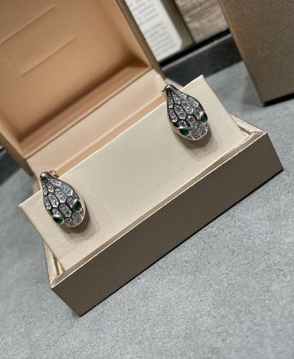 [Lucky Star]SERPENT DIAMOND STUD EARRINGS