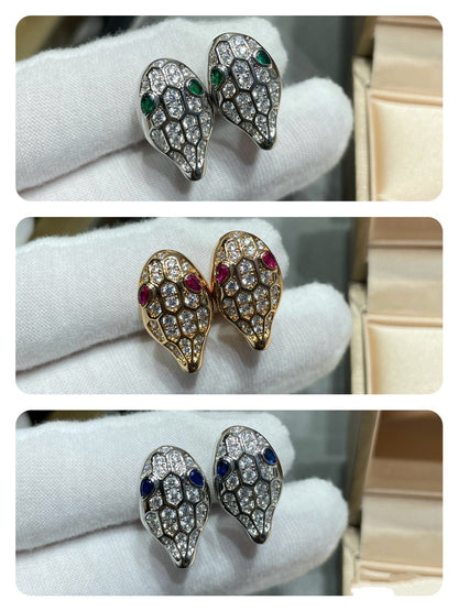 [Lucky Star]SERPENT DIAMOND STUD EARRINGS