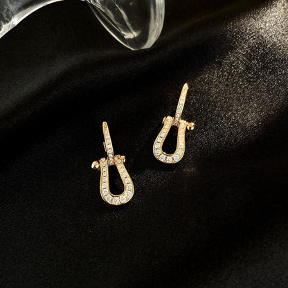 [Lucky Star]FORCE 10 FULL DIAMOND DROP EARRINGS MEDIUM MODEL