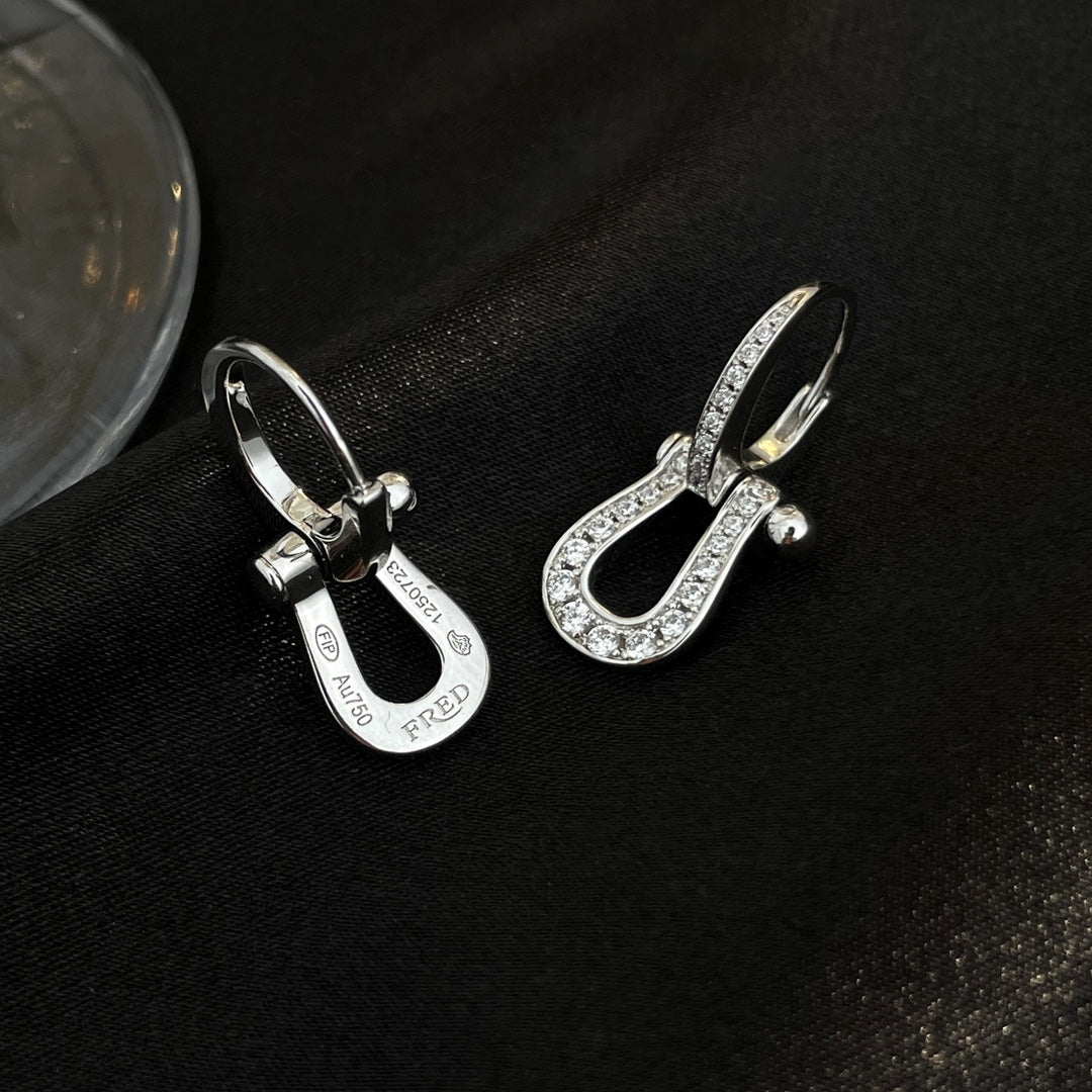 [Lucky Star]FORCE 10 FULL DIAMOND DROP EARRINGS MEDIUM MODEL
