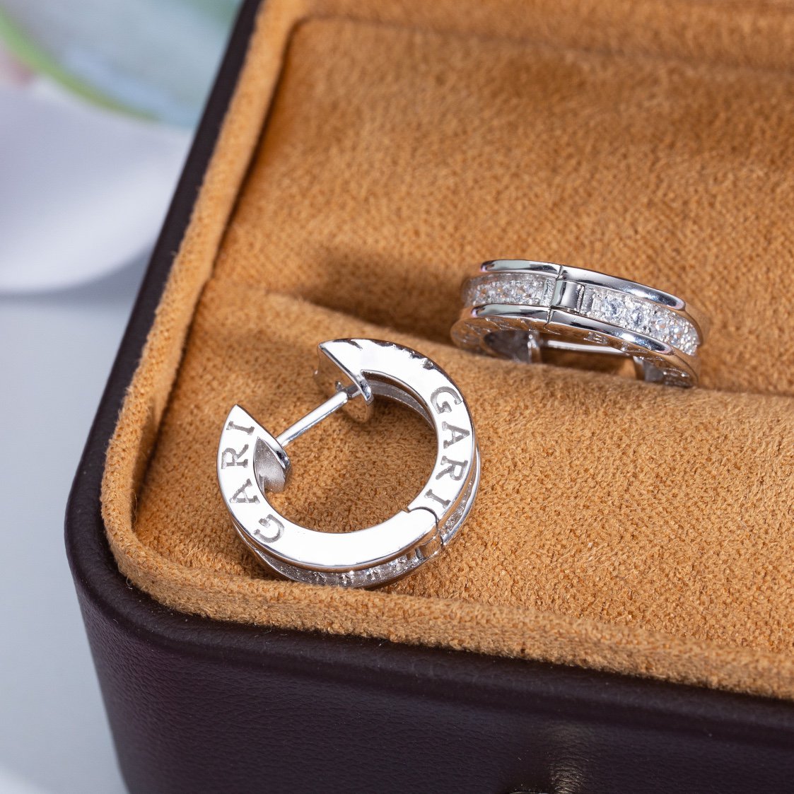 [Lucky Star]ZERO 1 MINI SILVER DIAMOND EARRINGS