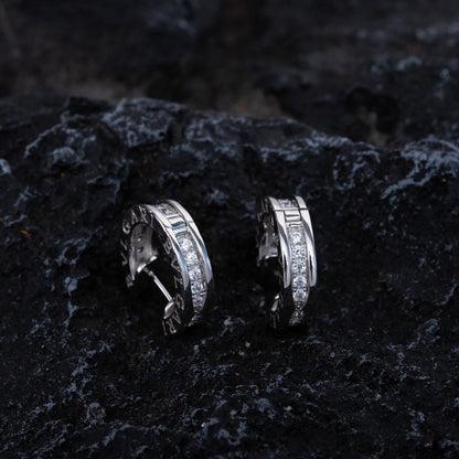 [Lucky Star]ZERO 1 MINI SILVER DIAMOND EARRINGS