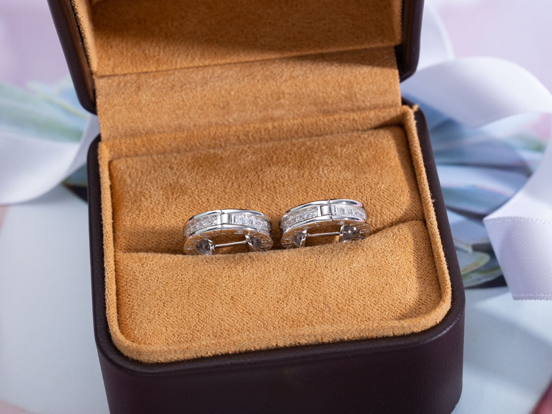 [Lucky Star]ZERO 1 MINI SILVER DIAMOND EARRINGS