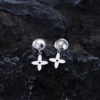 [Lucky Star]VIDYLLE SILVER DIAMOND MINI DROP EARRINGS