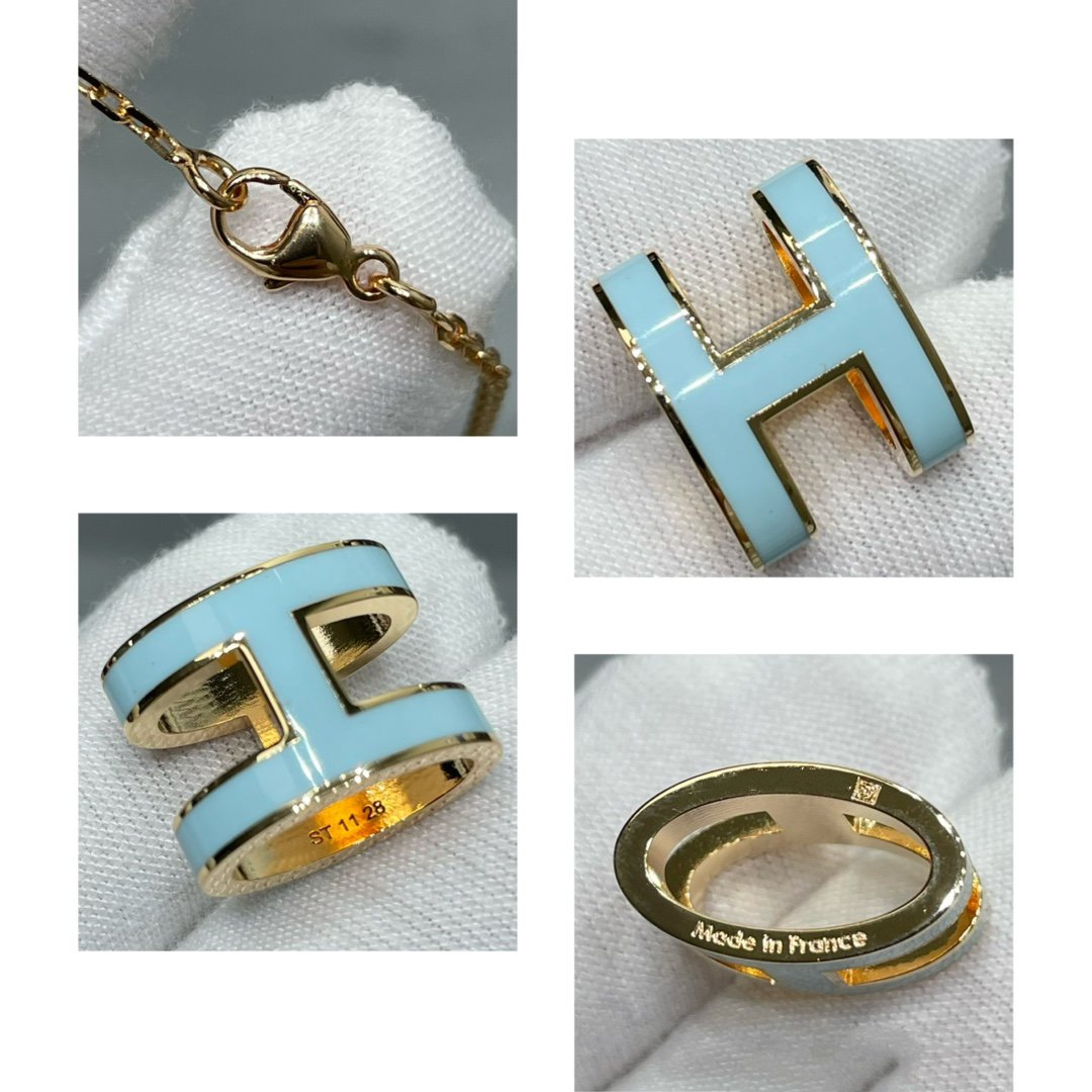 [Lucky Star]POP H SKY BLUE NECKLACE