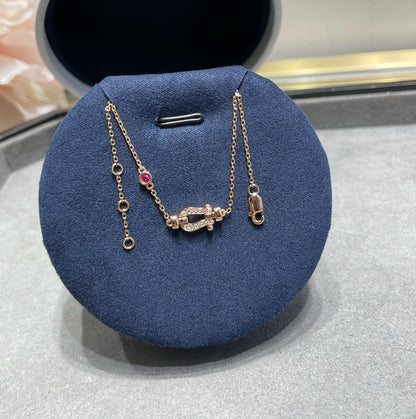 [Lucky Star]FORCE 10 DIAMOND CHAIN LINK PINK GOLD BRACELET