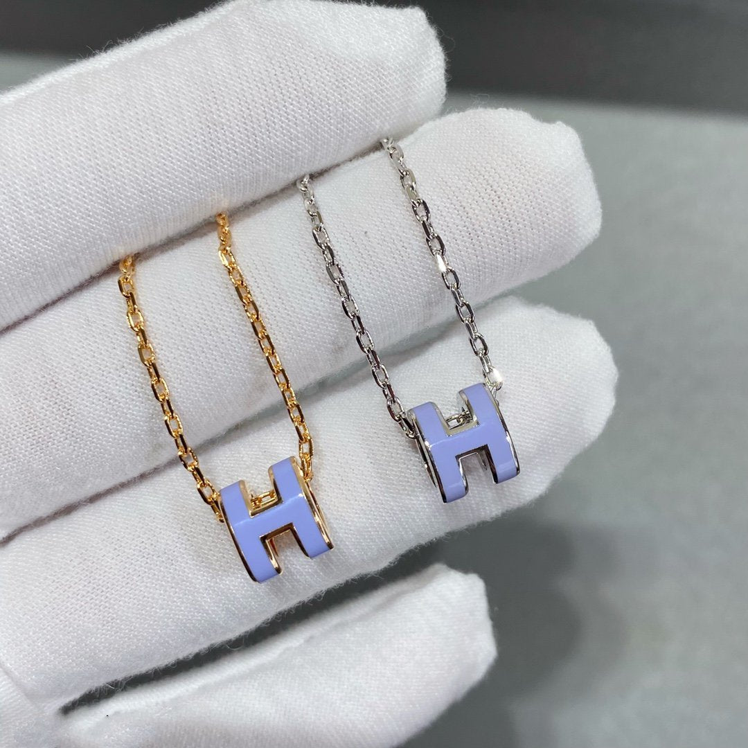 [Lucky Star]MINI POP H NECKLACE