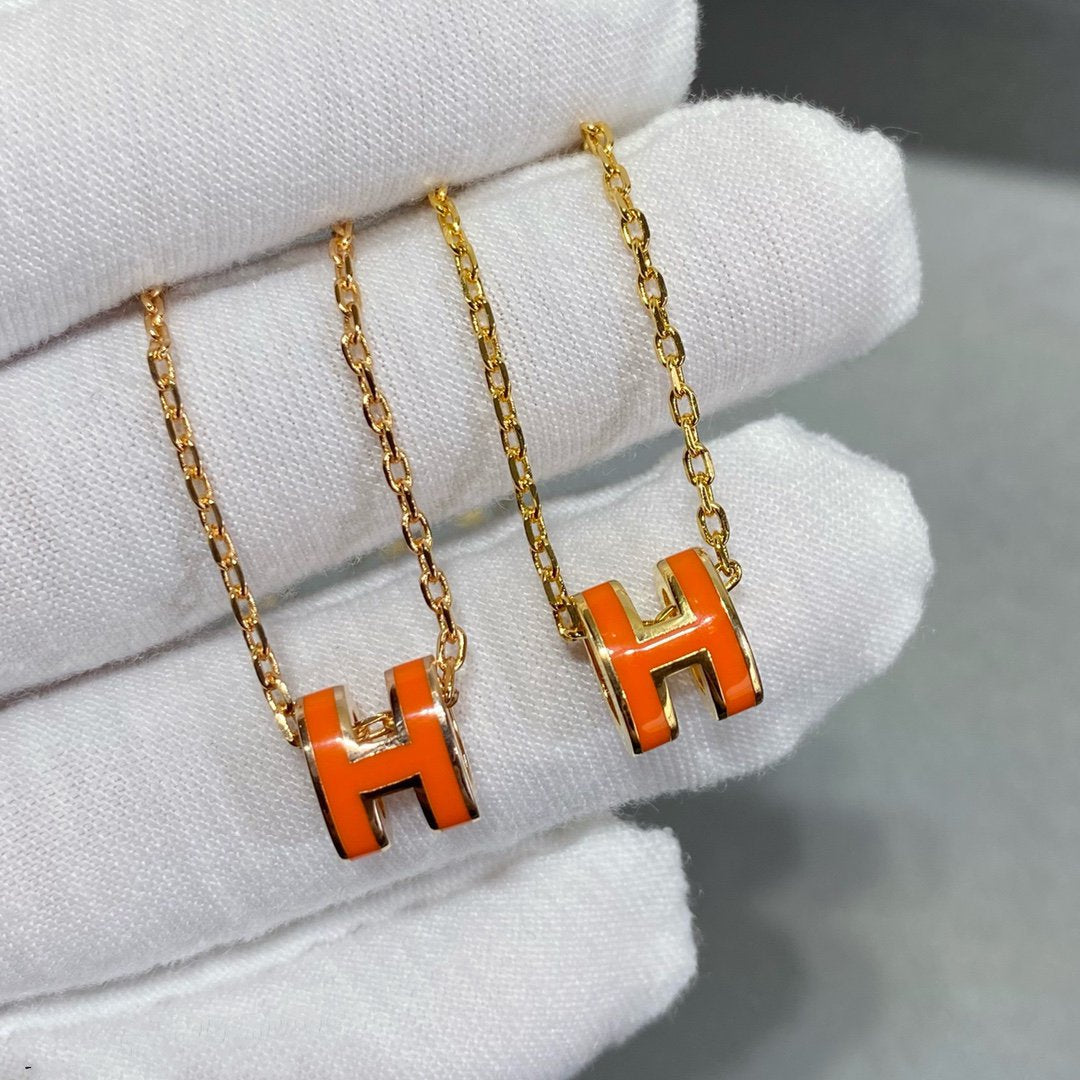 [Lucky Star]MINI POP H NECKLACE