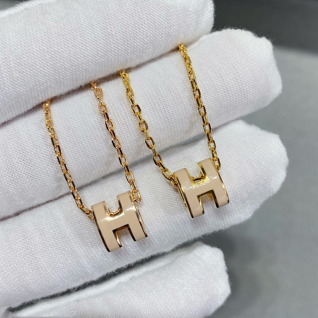 [Lucky Star]MINI POP H NECKLACE