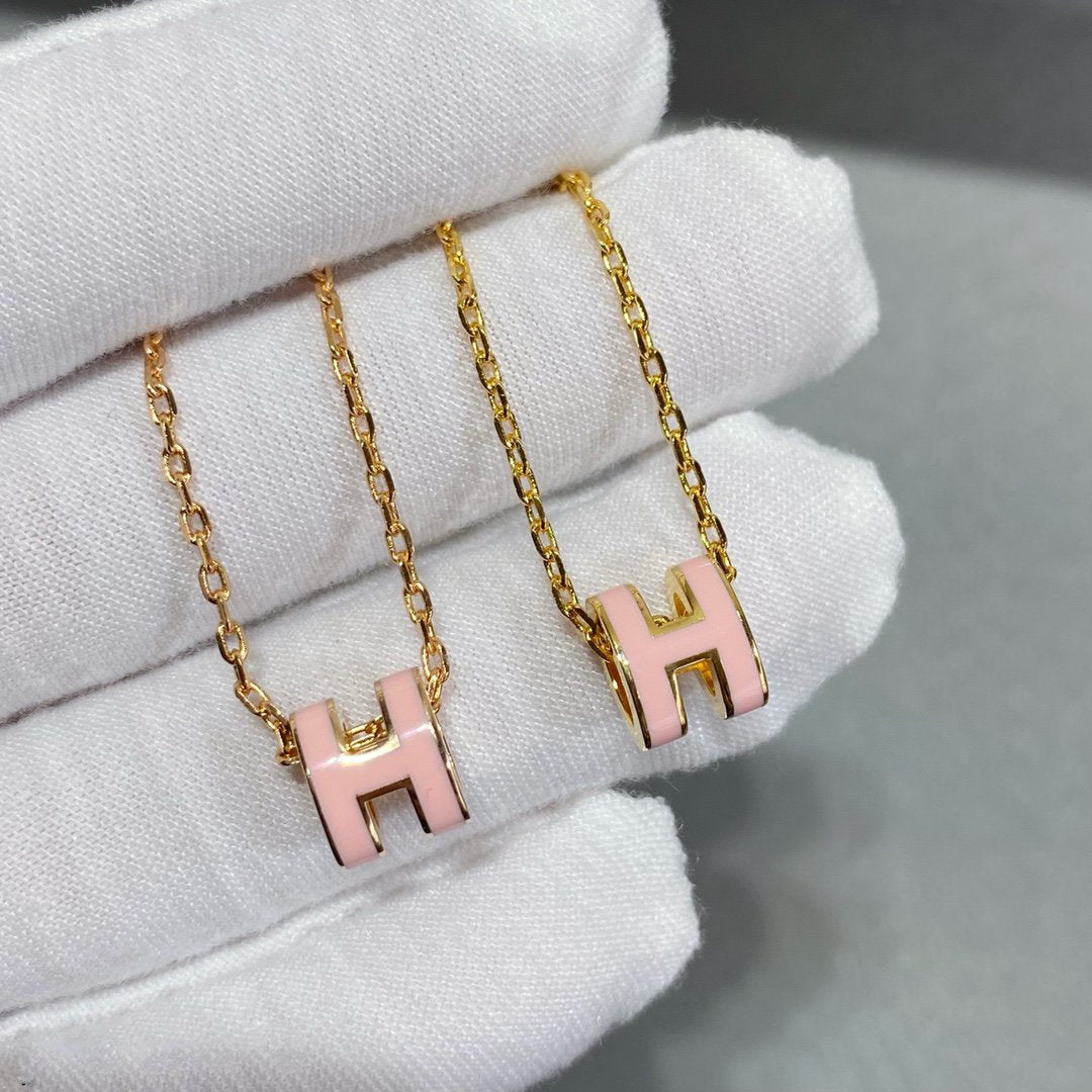 [Lucky Star]MINI POP H NECKLACE