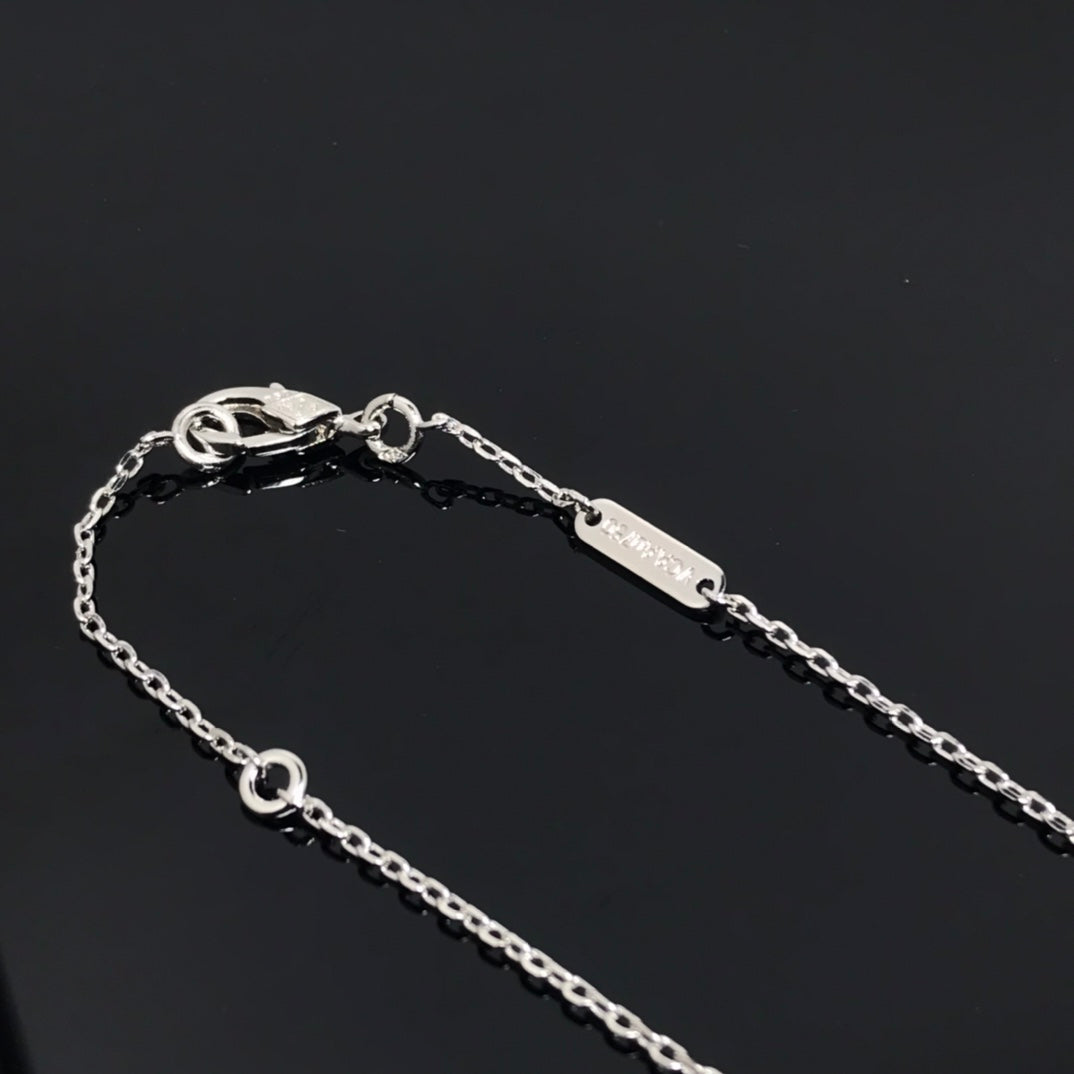 [Lucky Star]CLOVER PIETERSITE SILVER LONG NECKLACE