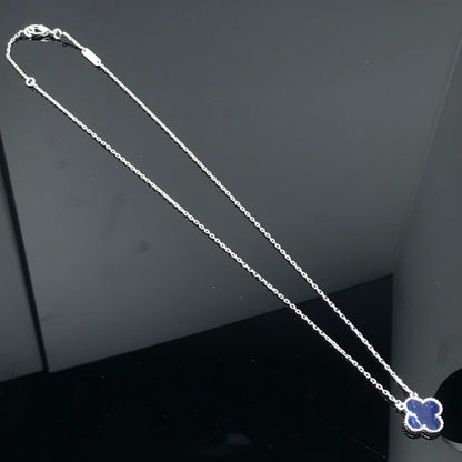 [Lucky Star]CLOVER PIETERSITE SILVER LONG NECKLACE