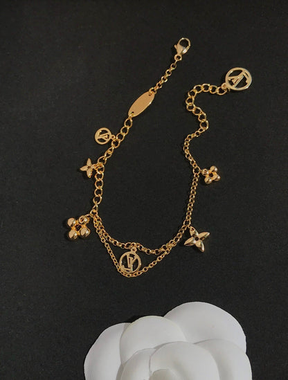 [Lucky Star]BLOOMING PINK GOLD MOP BRACELET