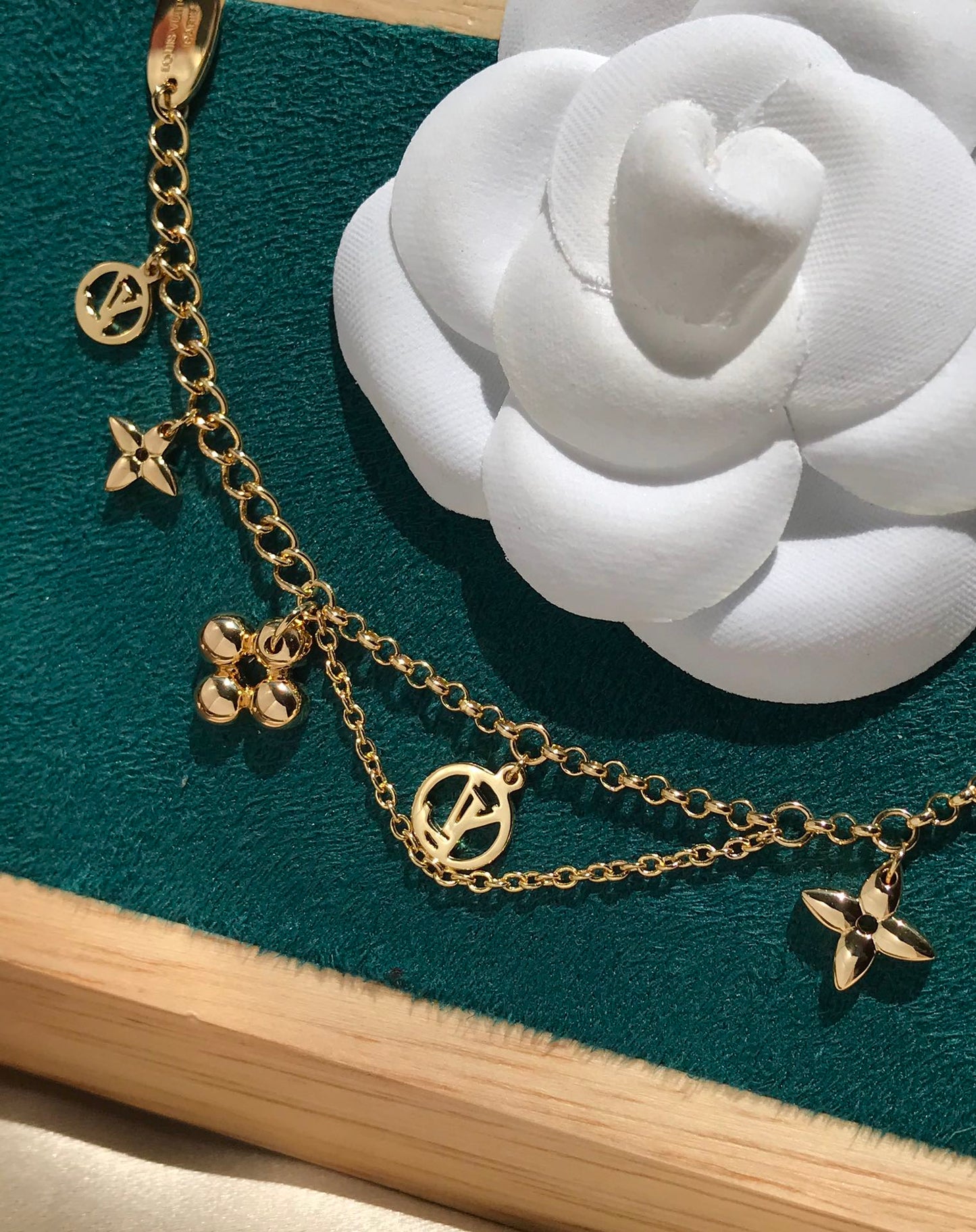[Lucky Star]BLOOMING PINK GOLD MOP BRACELET