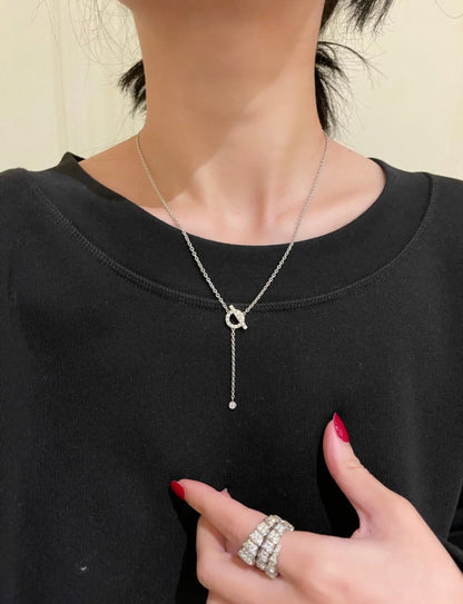 [Lucky Star]FINESSE SILVER DIAMOND NECKLACE