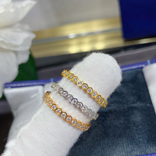 [Lucky Star]BEE LOVE DIAMOND PAVED SMALL RING
