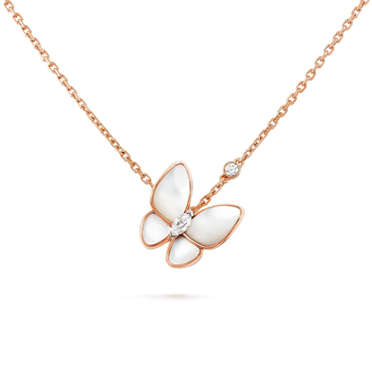 [Lucky Star]BUTTERFLY MOP DIAMOND NECKLACE