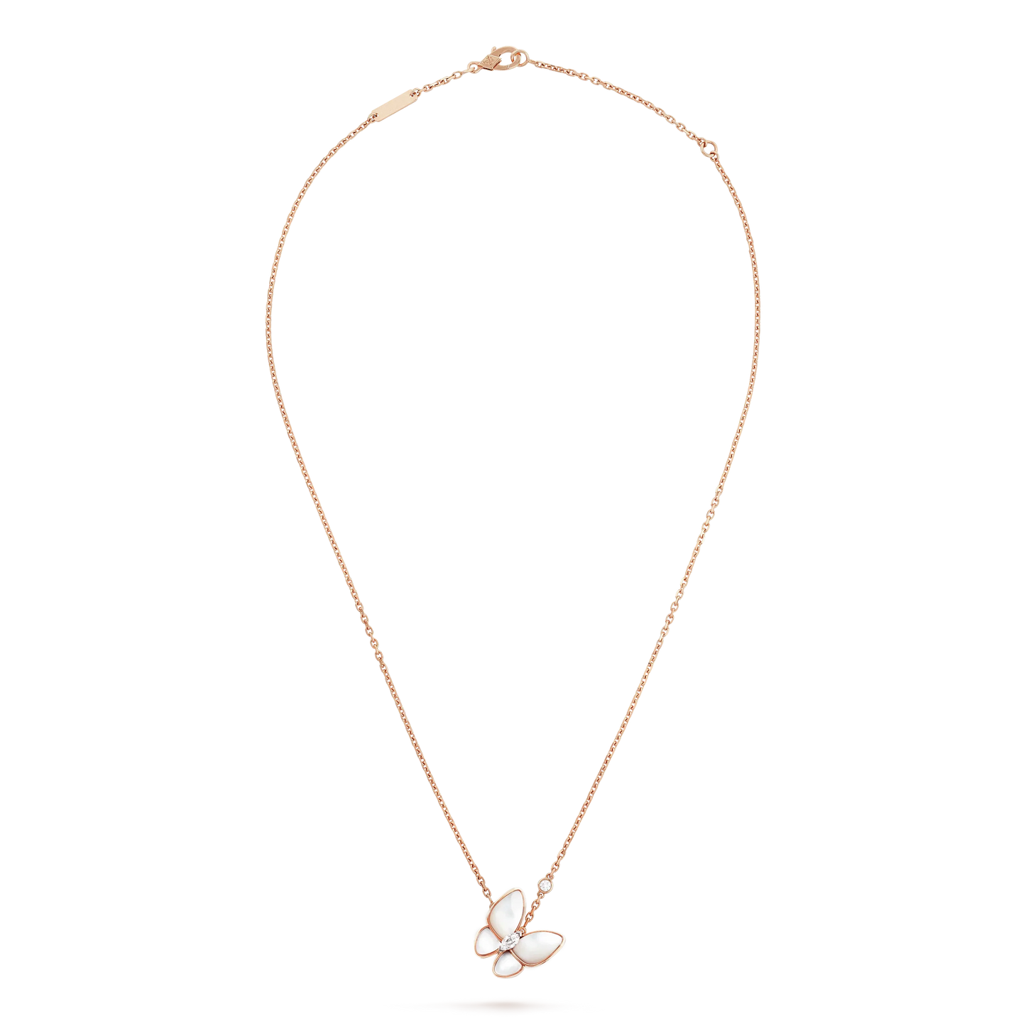 [Lucky Star]BUTTERFLY MOP DIAMOND NECKLACE