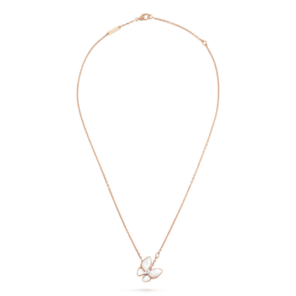 [Lucky Star]BUTTERFLY MOP DIAMOND NECKLACE