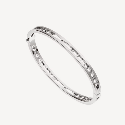 [Lucky Star]ZERO 1 SPIRAL LOGO SILVER BRACELET