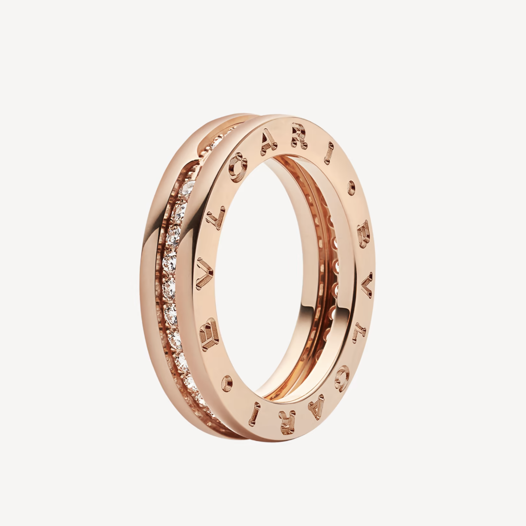 [Lucky Star]ZERO 1 ONE-BAND PAVED DIAMONDS ON THE SPIRAL RING