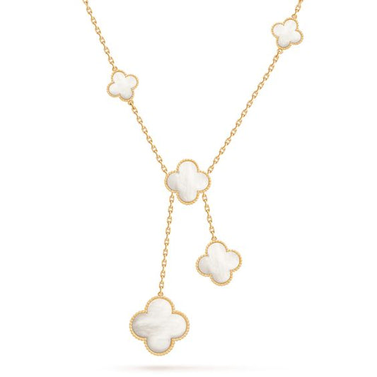 [Lucky Star]CLOVER MOTHER OF PEARL NECKLACE 6 MOTIF